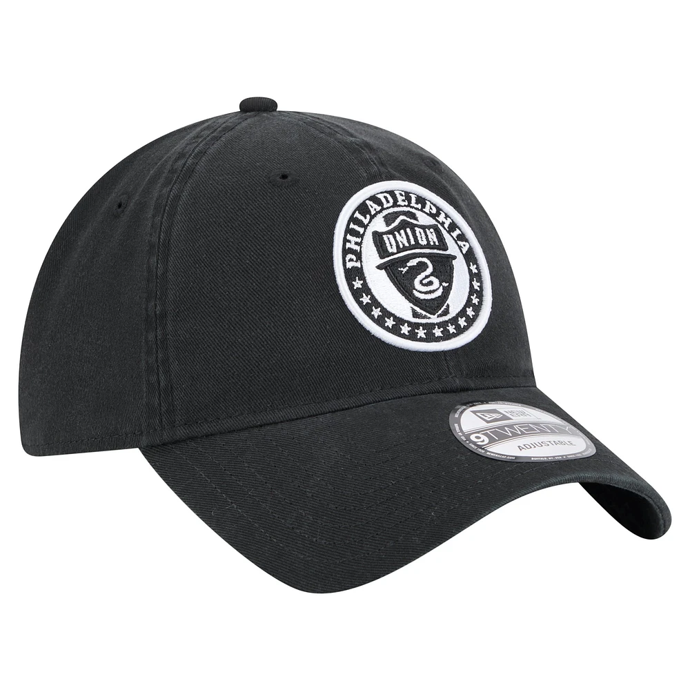 Men's New Era  Black Philadelphia Union 2025 Kickoff 9TWENTY Adjustable Hat