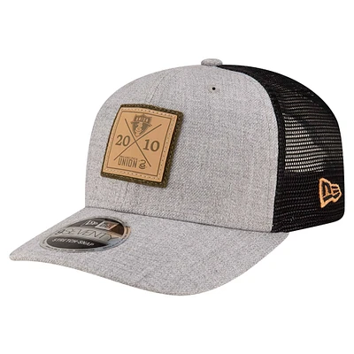 Men's New Era Heather Gray Philadelphia Union 9SEVENTY COOLERA Stretch-Snap Adjustable Hat