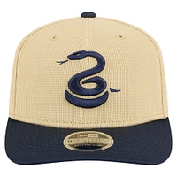 Casquette extensible à boutons-pression Philadelphia Union 2025 9SEVENTY de New Era pour homme, kaki/bleu marine