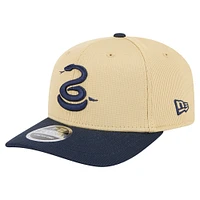 Casquette extensible à boutons-pression Philadelphia Union 2025 9SEVENTY de New Era pour homme, kaki/bleu marine