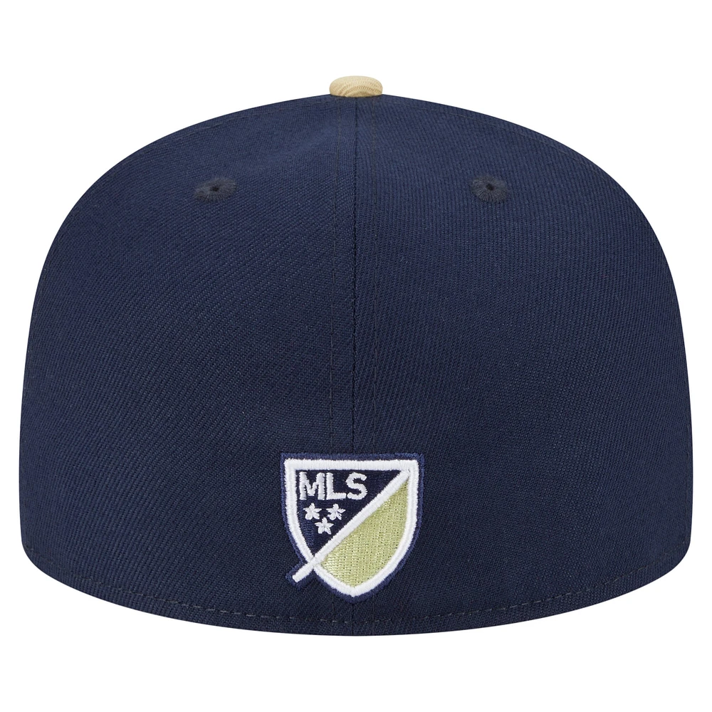 Men's New Era  Navy Philadelphia Union 2025 Kickoff 59FIFTY Fitted Hat