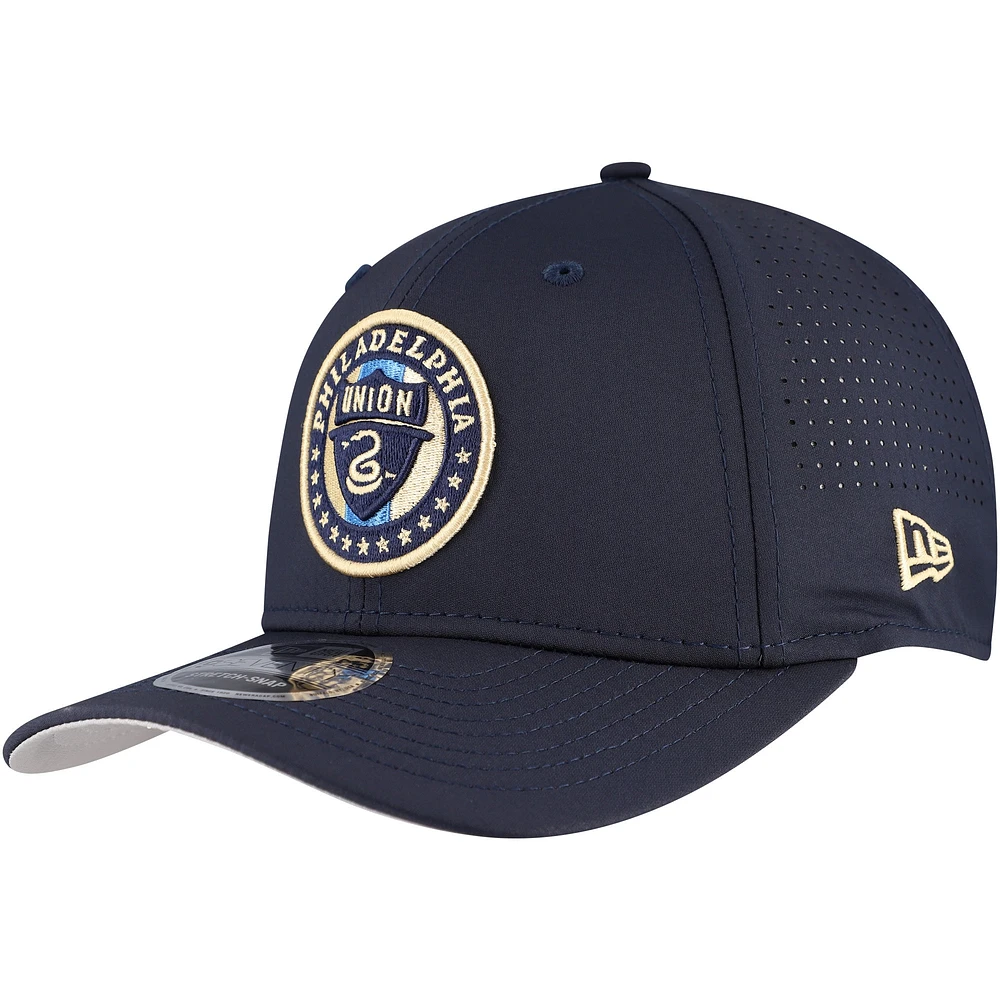 Men's New Era Navy Philadelphia Union 9SEVENTY COOLERA Stretch-Snap Adjustable Hat