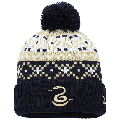 Bonnet en tricot à revers avec pompon Philadelphia Union Nostalgia de New Era pour homme bleu marine