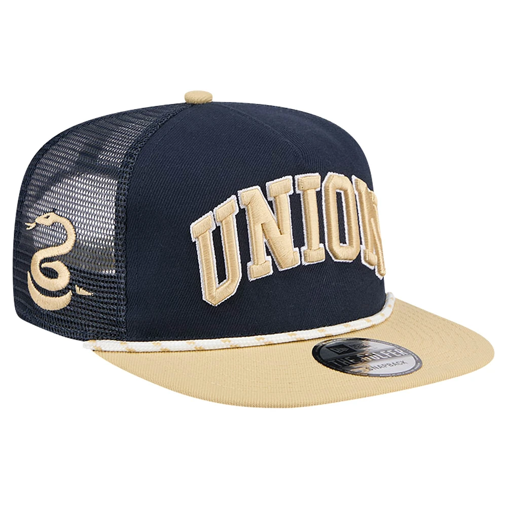 Casquette Snapback Philadelphia Union Throwback Golfer New Era bleu marine pour hommes