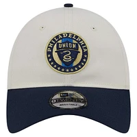 Men's New Era White Philadelphia Union 2024 Kick Off Collection 9TWENTY Adjustable Hat