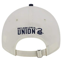 Men's New Era White Philadelphia Union 2024 Kick Off Collection 9TWENTY Adjustable Hat