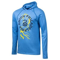 Men's Sport Design Sweden  Light Blue Philadelphia Union 2025 Jersey Hook Relaxed Fit Long Sleeve Hoodie T-Shirt