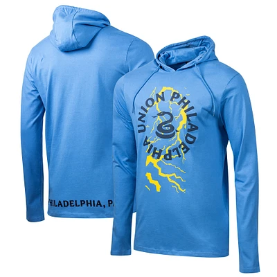 Men's Sport Design Sweden  Light Blue Philadelphia Union 2025 Jersey Hook Relaxed Fit Long Sleeve Hoodie T-Shirt