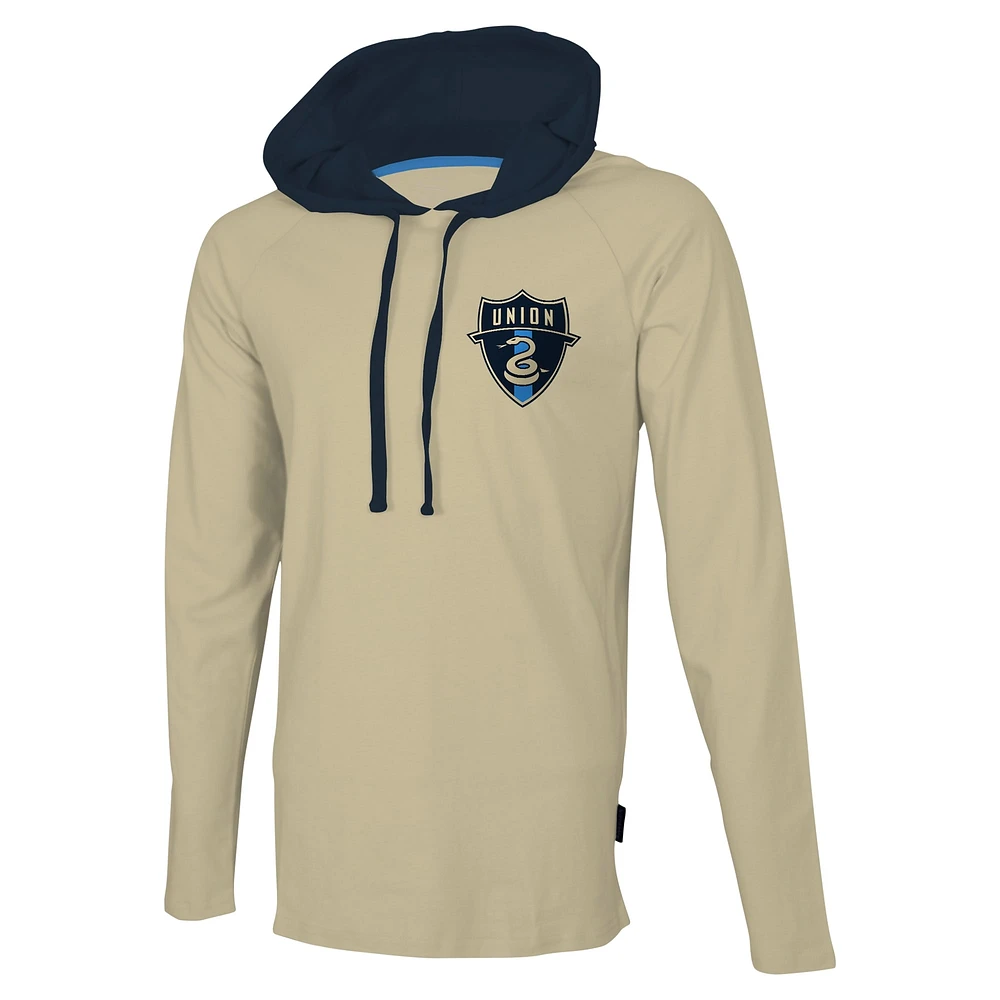 Men's Stadium Essentials Gold Philadelphia Union Tradition Raglan Hoodie Long Sleeve T-Shirt