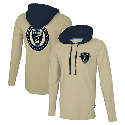 T-shirt à capuche manches longues Stadium Essentials Gold Philadelphia Union Tradition Raglan pour hommes