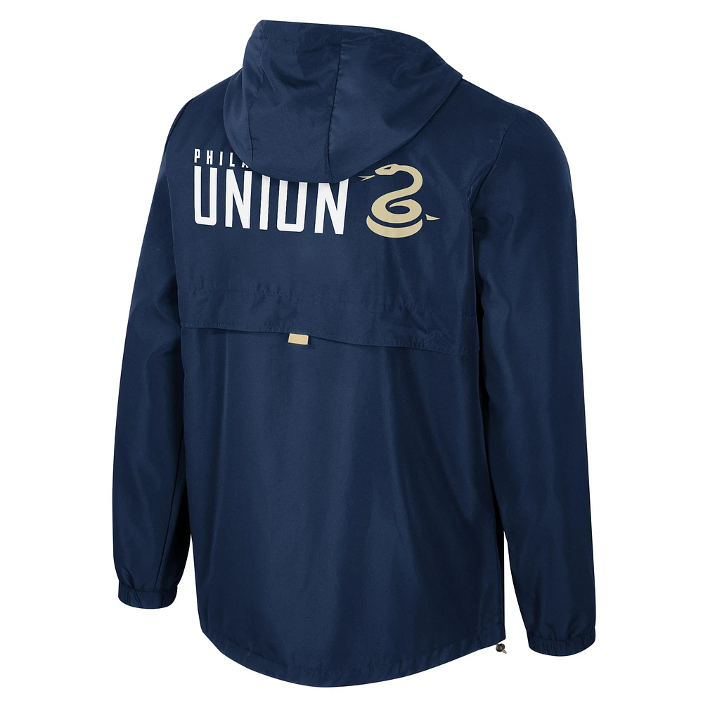 Men's Stadium Essentials Navy Philadelphia Union Compete Quarter-Zip Jacket