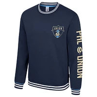 Men's Stadium Essentials Navy Philadelphia Union Half-Time 2-Hit Pullover Sweatshirt