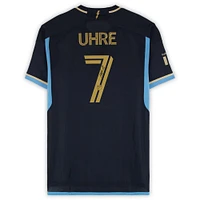 Mikael Uhre Philadelphia Union Autographed Match-Used #7 Navy adidas Jersey from the 2024 MLS Season - Size L