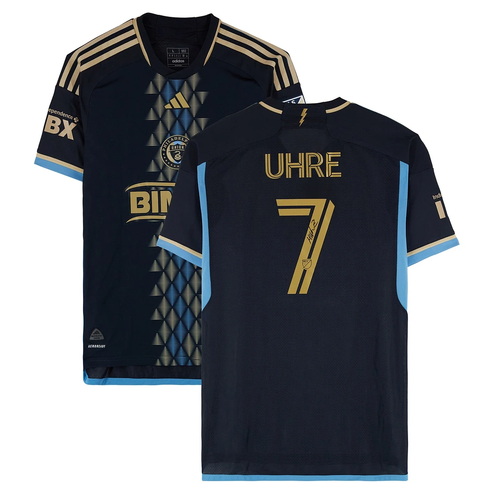 Mikael Uhre Philadelphia Union Autographed Match-Used #7 Navy adidas Jersey from the 2024 MLS Season - Size L