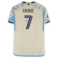 Mikael Uhre Philadelphia Union Autographed Match-Used #7 Tan adidas Jersey from the 2024 MLS Season - Size L