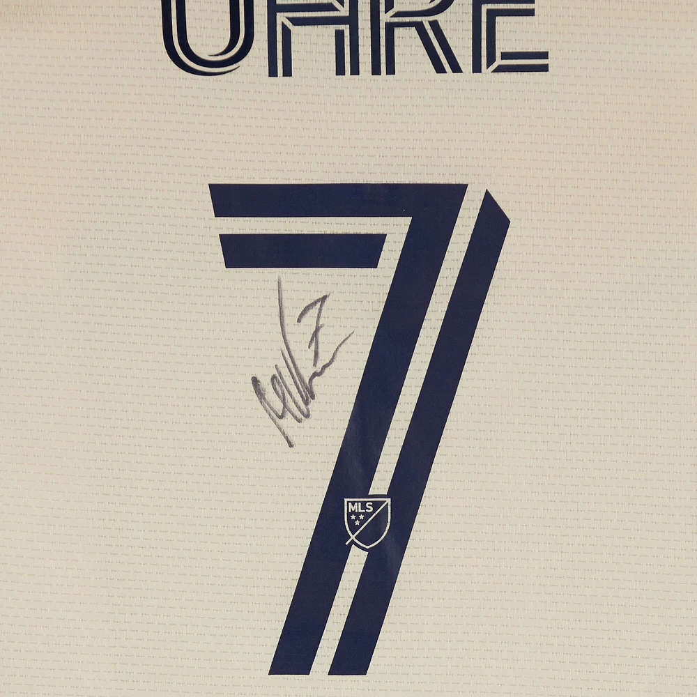 Mikael Uhre Philadelphia Union Autographed Match-Used #7 Tan adidas Jersey from the 2024 MLS Season - Size L