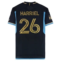 Nathan Harriel Philadelphia Union Autographed Match-Used #26 Navy adidas Jersey from the 2024 MLS Season - Size M
