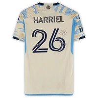 Nathan Harriel Philadelphia Union Autographed Match-Used #26 Tan adidas Jersey from the 2024 MLS Season - Size M