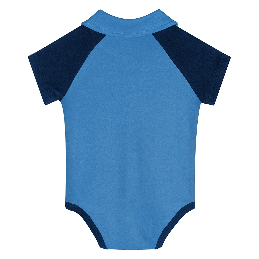 Newborn  Navy Philadelphia Union League Champ V-Neck Raglan Bodysuit