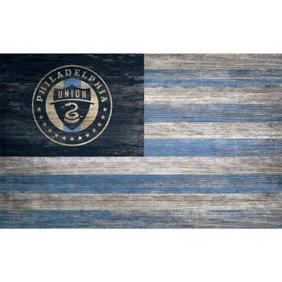 Philadelphia Union 11'' x 19'' Distressed Flag Wall Art