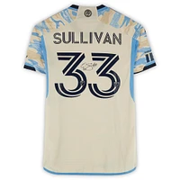 Quinn Sullivan Philadelphia Union Autographed Match-Used #33 Tan adidas Jersey from the 2024 MLS Season - Size S