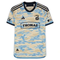 Quinn Sullivan Philadelphia Union Autographed Match-Used #33 Tan adidas Jersey from the 2024 MLS Season - Size S