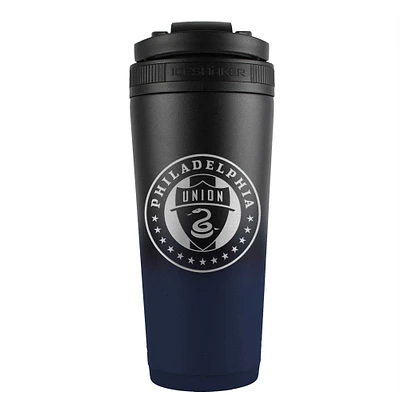 WinCraft Philadelphie Union 26oz. Bouteille mélangeur à shaker à glace en acier inoxydable Ombre