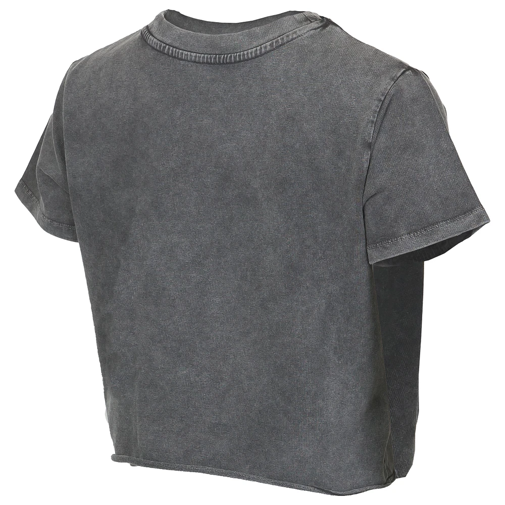 Women's Concepts Sport  Charcoal Philadelphia Union Distressed Market Cropped T-Shirt