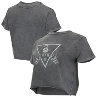 Women's Concepts Sport  Charcoal Philadelphia Union Distressed Market Cropped T-Shirt