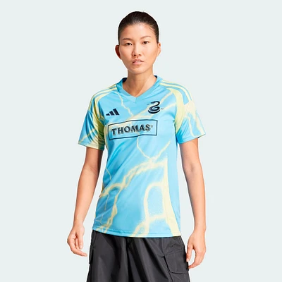 Women's adidas  Blue Philadelphia Union 2025 The Voltage Kit Replica Jersey