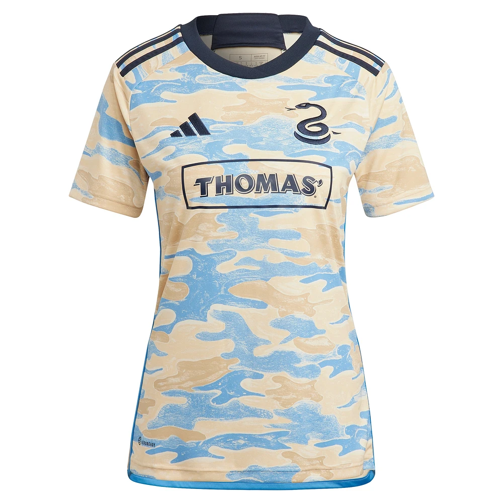 Maillot secondaire réplique adidas Cavan Sullivan Tan Philadelphia Union 2024 pour femme