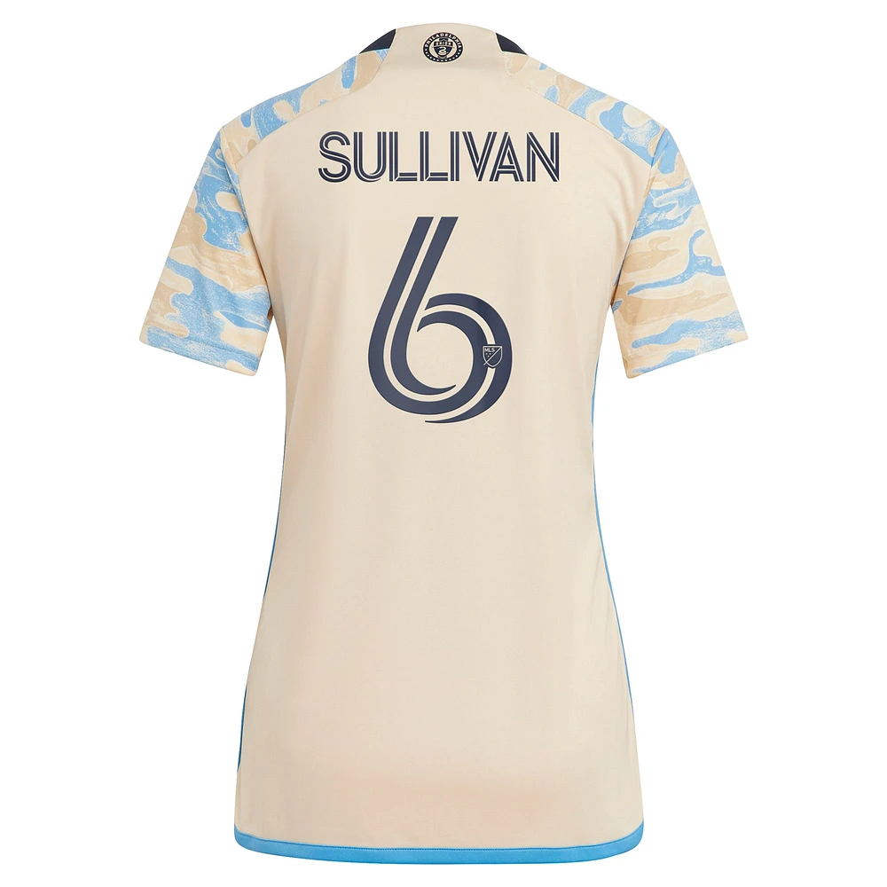 Maillot secondaire réplique adidas Cavan Sullivan Tan Philadelphia Union 2024 pour femme