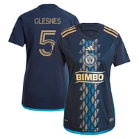 Maillot de joueur réplique adidas Jakob Glesnes marine Philadelphia Union 2024 The XV Kit pour femme