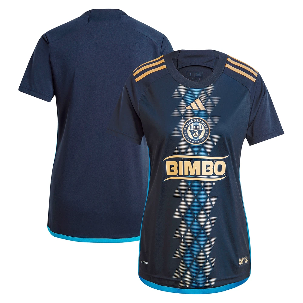 Maillot adidas bleu marine Philadelphia Union 2024 The XV Kit Replica pour femme