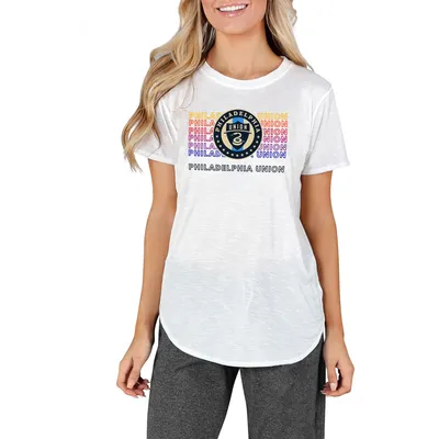 Philadelphia Union Concepts Sport Women's Gable Knit T-Shirt - White