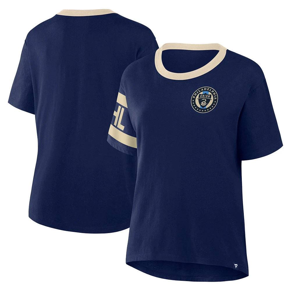 T-shirt Fanatics bleu marine Philadelphia Union Defender Pairing Legacy pour femme