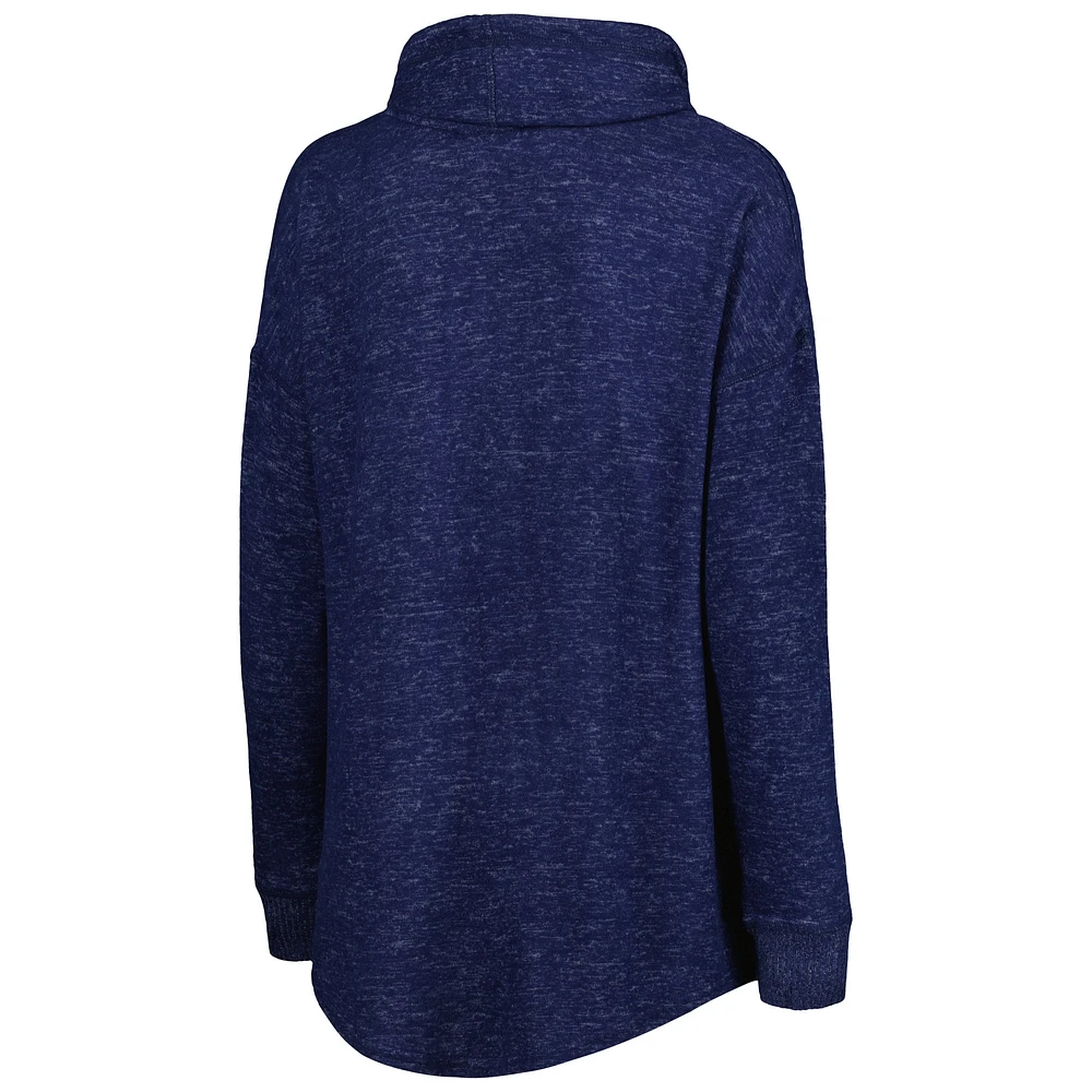 Women's Heathered Navy Philadelphia Union Cuddle Tri-Blend Pullover Sweatshirt