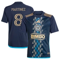 Youth adidas Jose Martinez Navy Philadelphia Union 2024 The XV Kit Replica Player Jersey