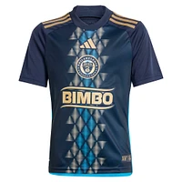 Maillot adidas bleu marine Philadelphia Union 2024 The XV Kit Replica pour enfant