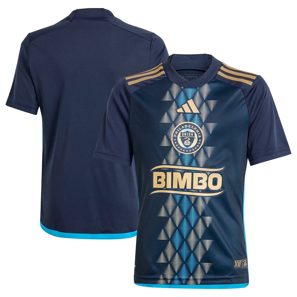 Youth adidas  Navy Philadelphia Union 2024 The XV Kit Replica Jersey