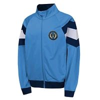 Youth  Blue Philadelphia Union Field General Track Full-Zip Jacket