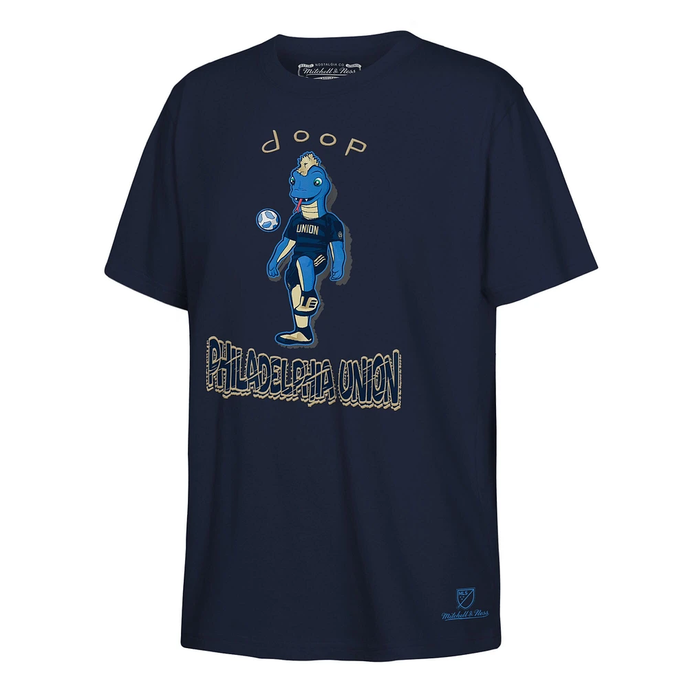 Youth Mitchell & Ness  Navy Philadelphia Union Mascot T-Shirt