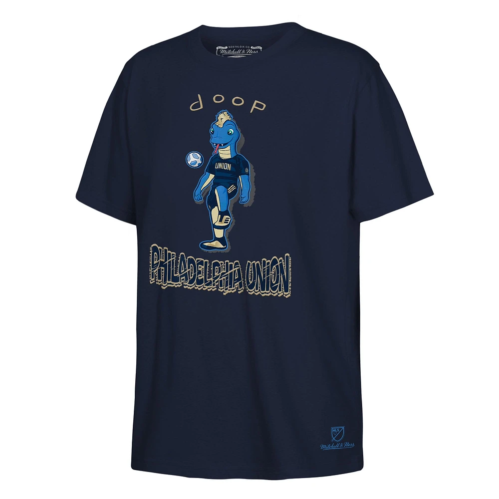 Youth Mitchell & Ness Navy Philadelphia Union Mascot T-Shirt
