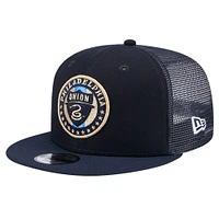 Youth New Era Navy Philadelphia Union 9FIFTY Snapback Trucker Hat