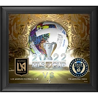 Collage encadré de 15" x 17" du match de la Coupe MLS 2022 entre Philadelphia Union et LAFC