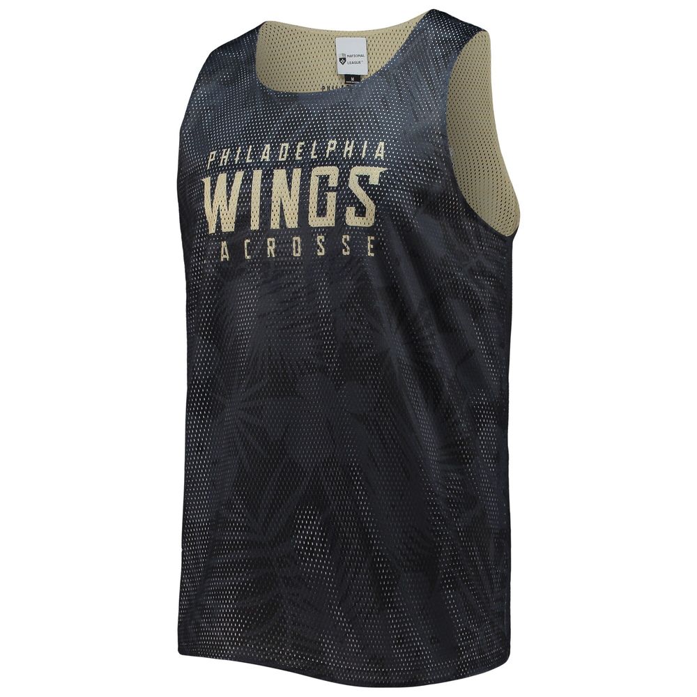 Men's FOCO Black/Gold Philadelphia Wings Reversible Mesh Tank Top