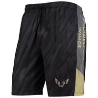 Men's FOCO Black Philadelphia Wings Static Mesh Shorts