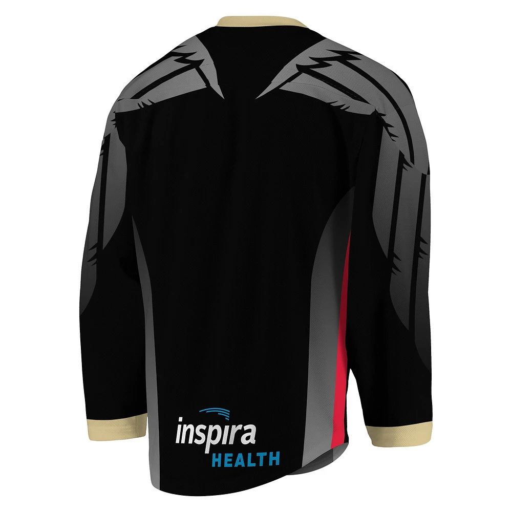 Youth Black/Gray Philadelphia Wings Replica Jersey