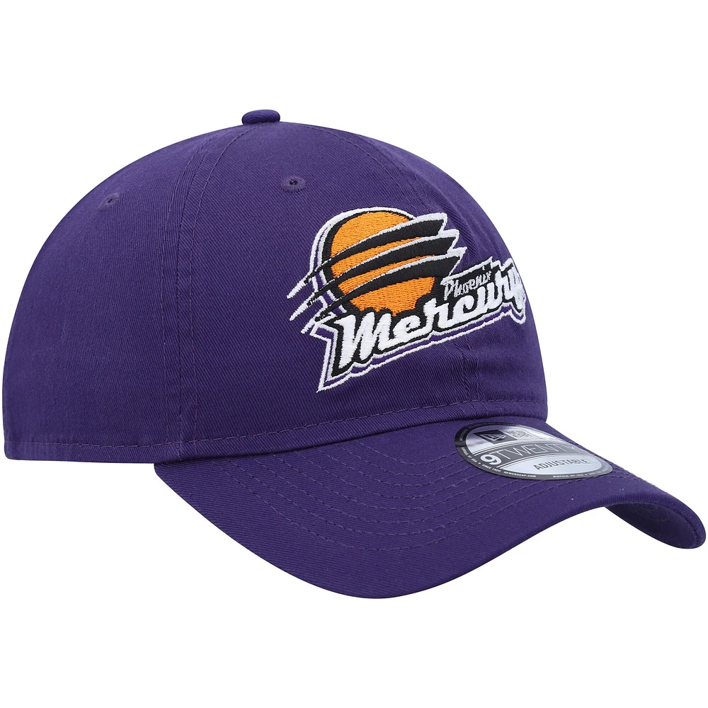 Casquette ajustable 9TWENTY avec logo Phoenix Mercury Core violet New Era pour hommes