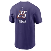 T-shirt Nike Alyssa Thomas violet pour homme, édition Phoenix Mercury Explorer, avec nom et numéro
